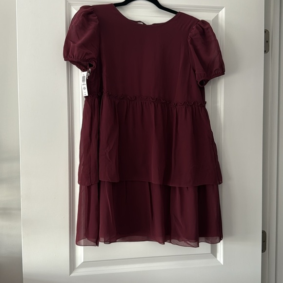 Sunday Best Red Tiered Babydoll Dress - Picture 6 of 7